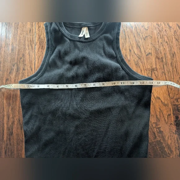 Pact Perfect Rib Racerback Black Women's Tank Top - Picture 6 of 7